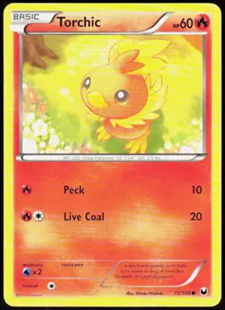 Torchic 15/108 Common Dark Explorers Pokemon Near Mint - Image 1