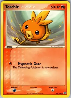 Torchic 69/106 Common Emerald Pokemon Near Mint - Image 1