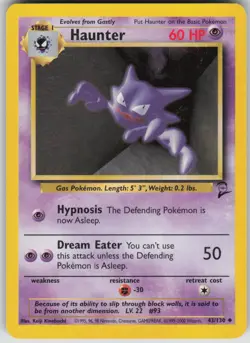 Pokemon TCG Haunter Uncommon Base Set 2 043/130 - Image 1