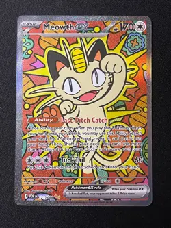 Pokemon Meowth ex Special Illustration Rare ME03: Perfect Order 121/088 NM - Image 1