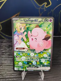 Lillie's Clefairy Ex SIR Pokemon Holo Journey Together 184/159 Near Mint - Image 1