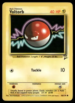 Voltorb 98/130 Common Base Set 2 Pokemon Lightly Played - Image 1