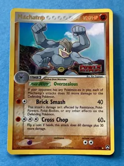 Pokemon Stamped Holo Machamp- EX Power Keepers – 11/108 - LP - Image 1