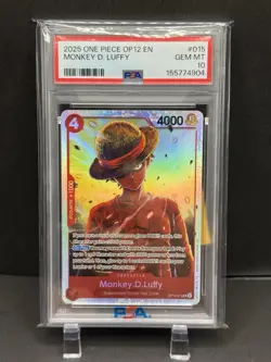 Monkey D Luffy - One Piece Legacy Of The Master OP12-014 PSA 10 - Image 1