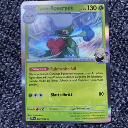Pokemon Cynthias Roserade 008/182 - Ewige Rivalen - Rare Holo Near Mint Deutsch - Image 1