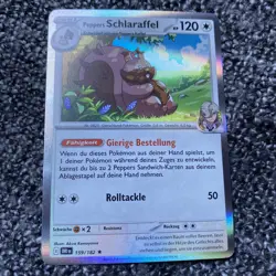 Pokemon Ewige Rivalen Peppers Schlaraffel Reverse Holo Deutsch 159/182 - Image 1