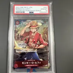 One Piece Luffy Championship Promo PSA10 Trading Card Graded Anime Collectible - Image 1