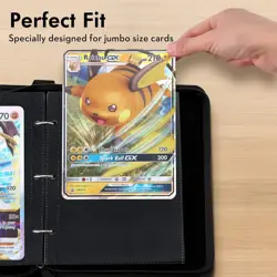 Jumbo Card Binder for Pokemon Jumbo Cards iofeiwakR Oversized 2 Pockets Card ... - Image 4