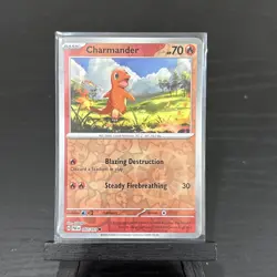 Pokemon TCG Charmander Reverse Holo 007/ 091 Paldean Fates Common Card - NM - Image 1