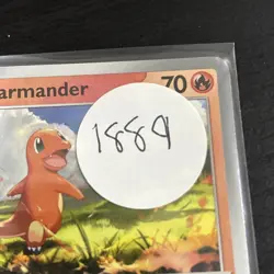 Pokemon TCG Charmander Reverse Holo 007/ 091 Paldean Fates Common Card - NM - Image 3