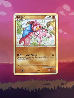 Pokemon Card Gligar Undaunted Common 49/90 Near Mint - Image 1