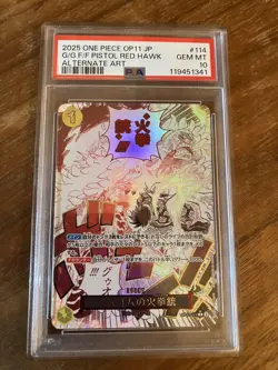 One Piece PSA10 Fire Fist Gun Parallel Trading Card Gomu Gomu no Houken - Image 1