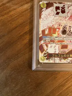 One Piece PSA10 Fire Fist Gun Parallel Trading Card Gomu Gomu no Houken - Image 3