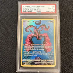 Pokemon Galarian Moltres TCG Full Art Black Star Promo Holo Rare Card SWSH284 - Image 1