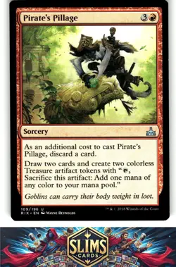Magic the Gathering MTG Rivals of Ixalan Pirate's Pillage #109 Buy 2 Get 1 - Image 1
