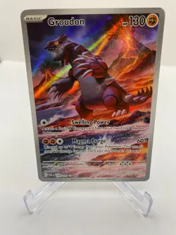 Pokemon Groudon TCG Card 199/182 Sv04: Paradox Rift - Image 1