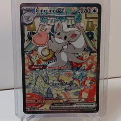 Pokemon TCG Cinccino ex 119/086 Chaos Rising Full Art Holo Rare English - Image 1