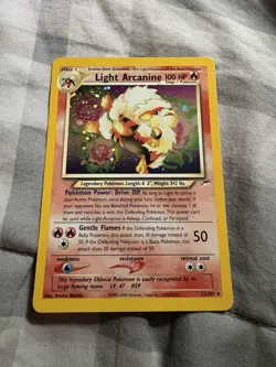 Light Arcanine Neo Destiny 12/105 Holo 100HP Pokemon tcg - Image 1