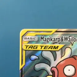 The Pokemon Company Magikarp & Wailord GX Full Art Holo Ultra Rare 161/181 - Image 5
