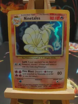 Ninetales Holo WOTC Pokemon Card 12/102 Base Set Rare, Vintage - Image 1