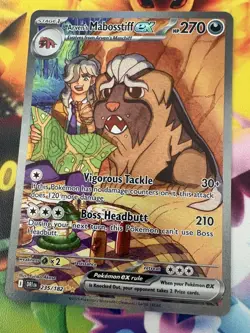 Pokemon Arven's Mabosstiff ex Holo SIR SV10: Destined Rivals 235/182 - Image 1
