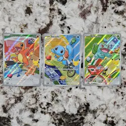 Pokemon First Partner Illustration Collection Series 1 Kanto Gen 1 Starters Set - Image 1
