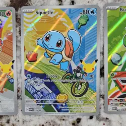 Pokemon First Partner Illustration Collection Series 1 Kanto Gen 1 Starters Set - Image 3