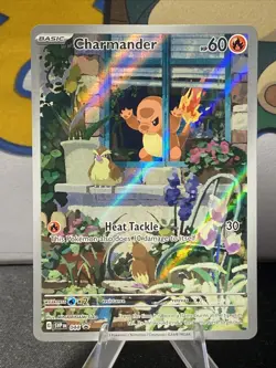 Pokemon TCG Charmander 044 Sv: Obsidian Flames Black Star Promo Holo - Image 1