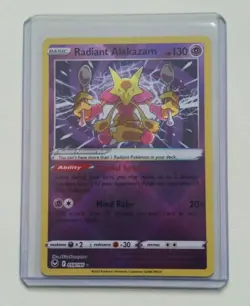 Pokemon TCG Silver Tempest: Radiant Alakazam (059/195) - Rare - Near Mint - Image 1