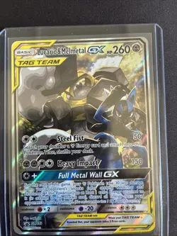 Lucario & Melmetal GX SM192 Sun and Moon Tag Team Pokemon Black Star Promo NM - Image 1