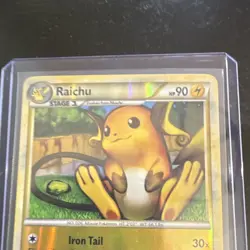 Pokemon TCG HeartGold & SoulSilver Raichu 10/123 Reverse Holo Rare 90HP - Image 5
