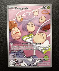 Pokemon TCG Exeggcute 192/191 Sv08: Surging Sparks Illustration Rare Holo EN - Image 1