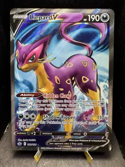 Pokemon TCG SWSH Chilling Reign Liepard V 180/198 Full Art Ultra Rare Holo NM - Image 1