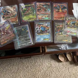 Pokemon TCG XY EX Holo Lot 9 English Charizard-EX M Charizard-EX Blastoise - Image 1