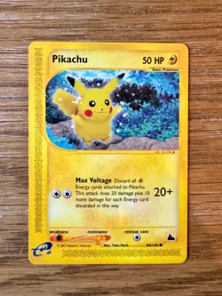 Pokemon TCG Pikachu 84/144 Skyridge Regular, LP - Image 1