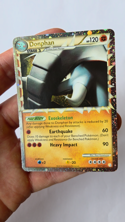2010 Pokemon HGSS Donphan Prime Holo 107/123 Near Mint Vintage - Image 2