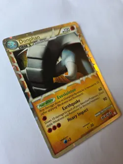2010 Pokemon HGSS Donphan Prime Holo 107/123 Near Mint Vintage - Image 4