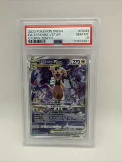 Zeraora VSTAR GG43/GG70 Crown Zenith Galarian Gallery PSA 10 Pokemon TCG - Image 1
