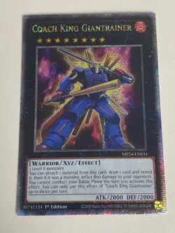 Yugioh - Coach King Giantrainer x 3 - 1st Edition QCR NM - Free Holo Card A - Image 3