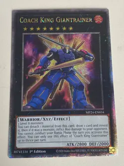 Yugioh - Coach King Giantrainer x 3 - 1st Edition QCR NM - Free Holo Card A - Image 4