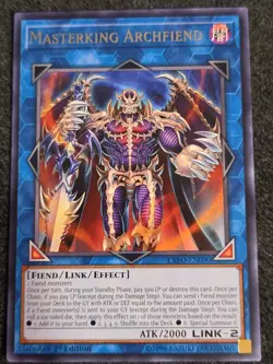 Masterking Archfiend - EXFO-EN090 - 1st Edition - YuGiOh NM - Image 1