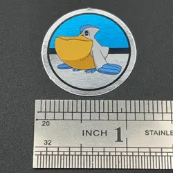 Pelipper Pokemon Paper Ginpika Medal Card Nintendo Japanese Rare TCG S206-8 - Image 2