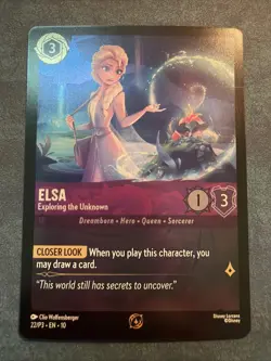 Elsa - Exploring the Unknown 22 Disney Lorcana Promo Cards Cold Foil - Image 1