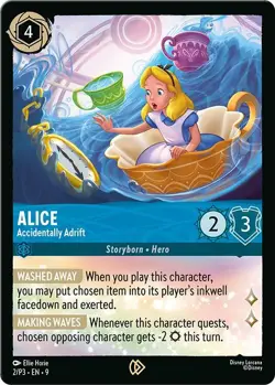 Alice - Accidentally Adrift 2 Disney Lorcana Promo Cards Promo NM Cold Foil - Image 1