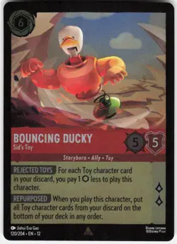 Bouncing Ducky Sid's Toy Foil 120/204 Wilds Unknown Disney Lorcana - Image 1