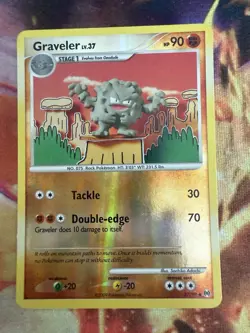 Pokemon Graveler Reverse Holo Card 37/99 Arceus Uncommon MP - Image 1