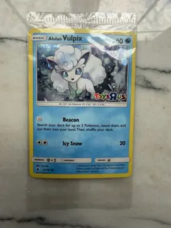 Pokemon TCG Alolan Vulpix Card 021/145 Stamped Toys R US Promo, Sealed - Image 1