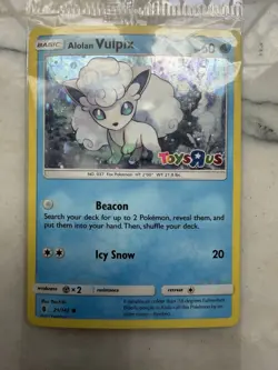 Pokemon TCG Alolan Vulpix Card 021/145 Stamped Toys R US Promo, Sealed - Image 2