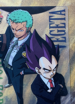 Dragon Ball One Piece Jump Magazine 40th Anniversary Card Vegeta Zoro #3064 - Image 4