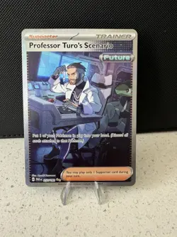 Pokemon Card TCG - Professor Turo's Scenario 257/182 - Paradox Rift - SIR - NM ⭐ - Image 1